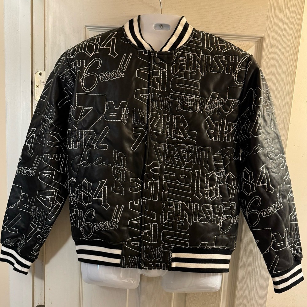 Embroidered Varsity Letterman Jacket